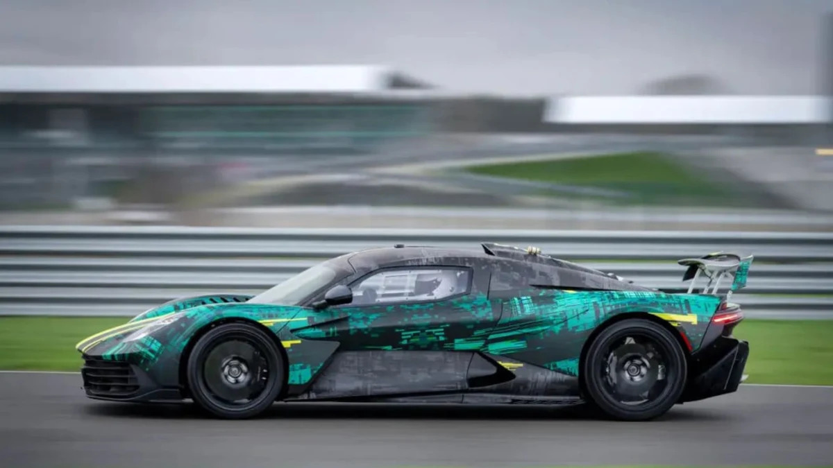 998-hp Aston Martin Valhalla prototype works out at Silverstone